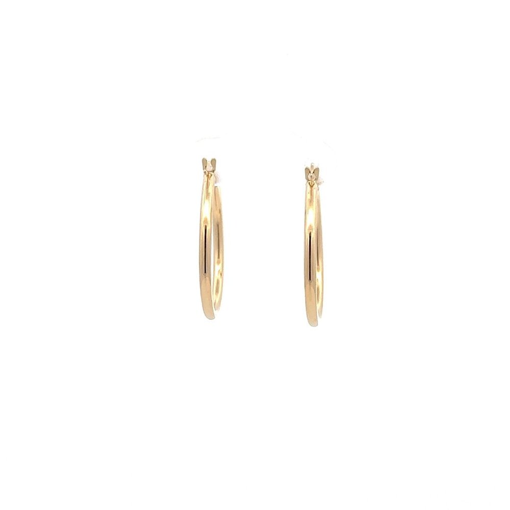 18K Gold Earrings Hoops Loops